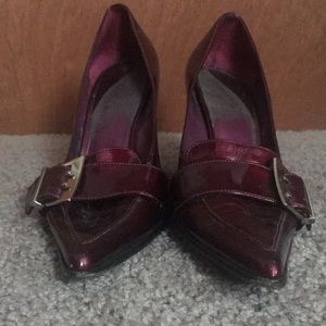 BCBGMaxAzari Cranberry-Wine Heels